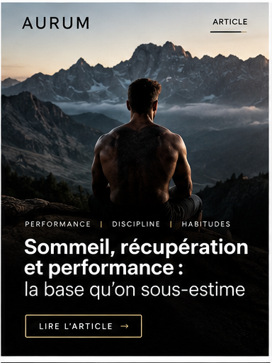 AURUM — Sommeil, récupération et performance