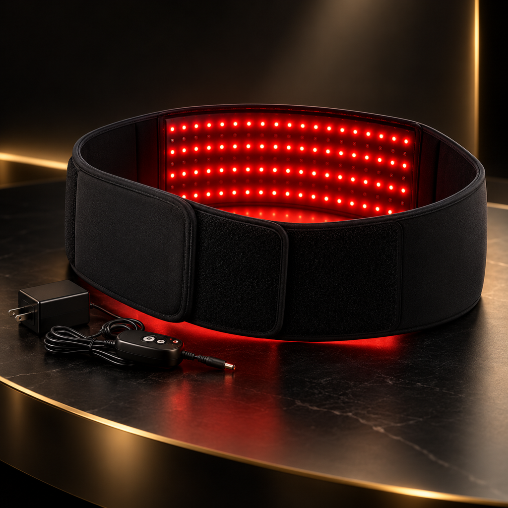 AURUM RED — ceinture lumière rouge avec LED à l’intérieur