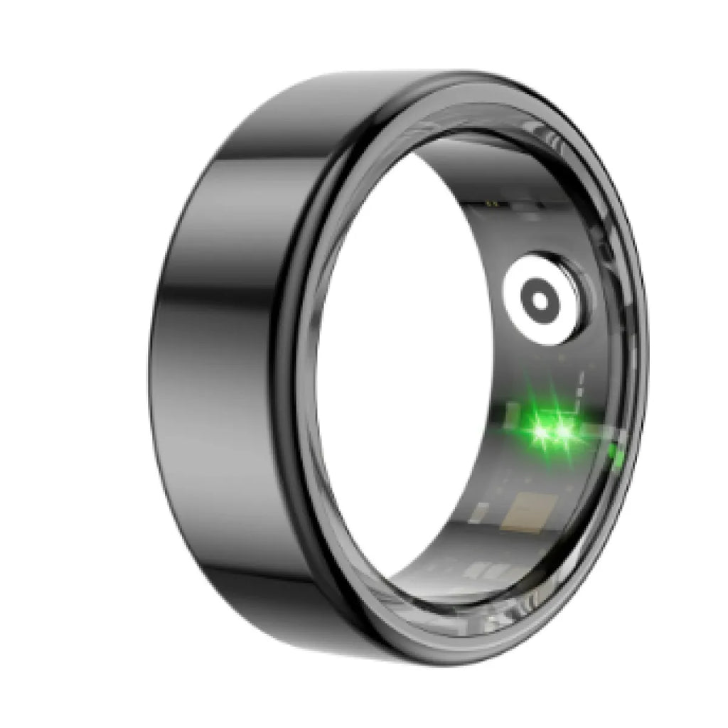 AURUM RING — anneau intelligent noir, vue principale