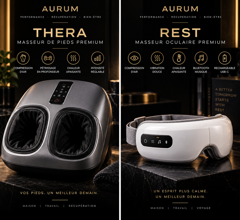 AURUM REST — masseur oculaire intelligent